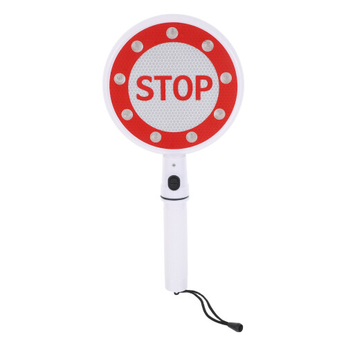 High-Brightness LED Handheld Traffic Control Sign Plastic