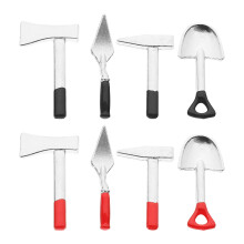 16Pcs Alloy Miniature Gardening Tools Small Garden Decor for Children
