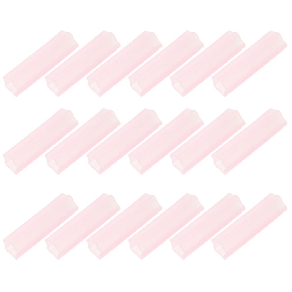 Iplusmile 30Pairs Pink Silicone Protective Sleeve For Nail Nipper And Scissors