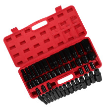 2Sets Reusable Bit Socket Low Profile Screwdriver Kit
