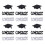 9Packs Black Graduation Party Confetti for Table Decor 1