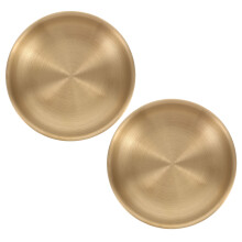 8Pcs Elegant Golden Kitchen Sauce Dish Multi-Function Dipping Bowl
