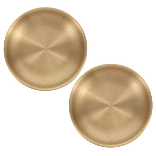 8Pcs Elegant Golden Kitchen Sauce Dish Multi-Function Dipping Bowl