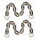 6Pcs Durable Acrylic Chain Strap for Handbag Replacement and DIY Decor 1