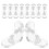 100Sets Transparent Acrylic Corner Brace Easy Install Display Shelf 3