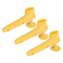 12Pcs Door Handle Covers Silicone Yellow Suction Cup Grip Protectors