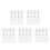 100Sets Transparent Acrylic Corner Brace Easy Install Display Shelf 8