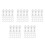 100Sets Transparent Acrylic Corner Brace Easy Install Display Shelf 10