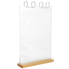 2Pcs Double-Sided Acrylic Display Stand Light Yellow Menu Sign Holder
