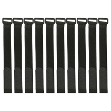 50Pcs Black Outdoor Leg Straps Elastic Tie Ropes for Race and Training