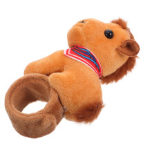 4Pcs Multi Plush Horse Slap Bracelets Soft Animal Wristbands Kids Toy