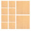 60Pièces Papier Bois Beige Anti-Graisse Pour Usage 3