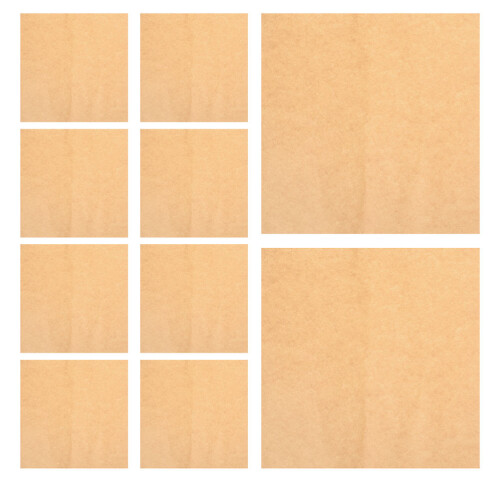 60Pièces Papier Bois Beige Anti-Graisse Pour Usage 2
