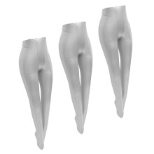 3Pcs Portable Silver PVC Mannequin Torso for Swimwear Lingerie Display