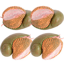 20Pcs Lifelike Snail Models Plastic Figurines for Educational Decor
