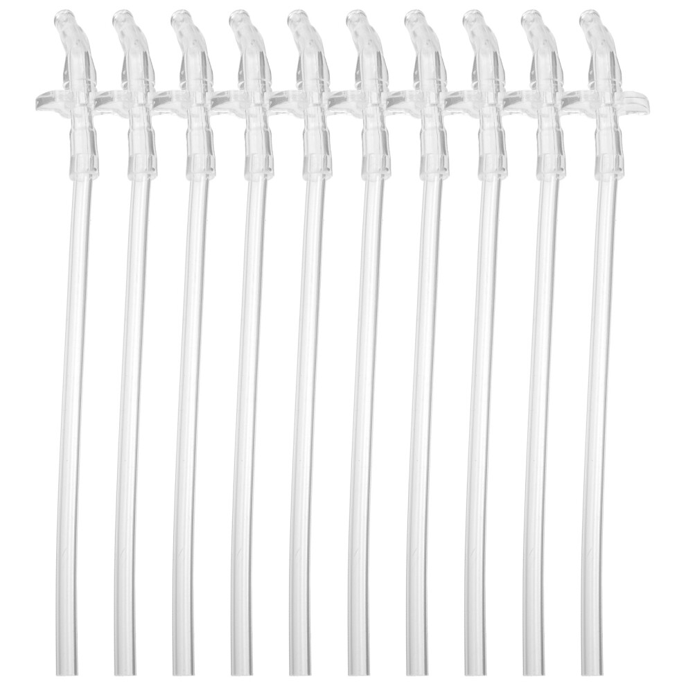 Bottle Straw Transparent 5Pcs 8.3In Suitable Cold Drinks Ohphcall