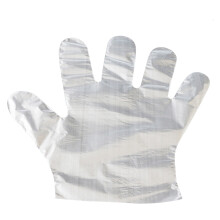 20Packs Ambidextrous White Plastic Gloves for Home Food and Hair Use
