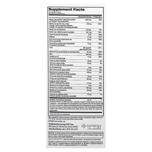 Focus Factor, Ravitsemus Aivoille, 90 Tabletti 1