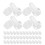400Pcs Three-Sided Transparent Acrylic Corner Fastener and Nut Set 1