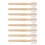 Medium Hardness Denture Cleaning Brush with Ergonomic Bamboo Grip 1