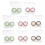32Pcs Household Contacts Cases Tight Seal Transparent Compact Boxes 1