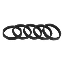 10Pcs Black Microphone Anti-Rolling Sleeve for Ktv and Conference Use