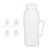 2Sets Plastic Silicone Lamb Calf Nursing Bottle Milk Feeder White 1