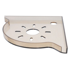 Light Brown ABS Corner Holder for Fish Tank Space-Saving Storage