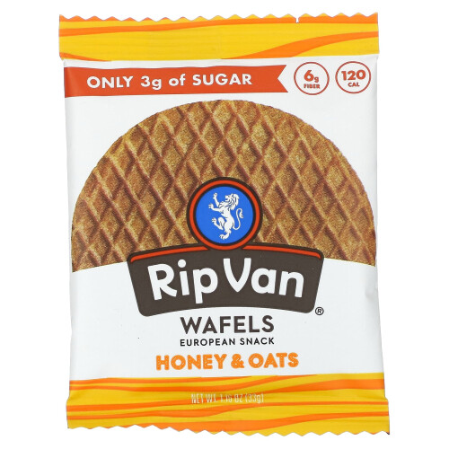 Rip Van Wafels, Μέλισσα & Σίκαλο, 4 Pack, 1.16 oz (33 g) Each 2