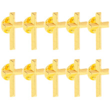 30Pcs Zinc Alloy Cross Brooch Pins for Wedding Party DIY