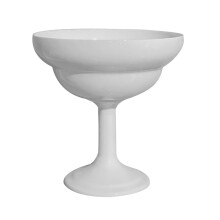 2Pcs White Ceramic Footed Dessert Cups for Ice Cream Yogurt and Fruit