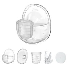 Wearable Breast Pump Parts for S32 Pump, Milk Collector Cup, Flange Duckbill Valve, Silicone Diaphragm 24mm