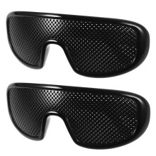8Pcs Black Round Glasses Lightweight Trainer