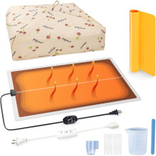 Resin Molds Heating Mat Kit 26PCS: Epoxy Resin Curing Machine for Resin Molds Shorten Curing ,for DIY Lovers US Plug