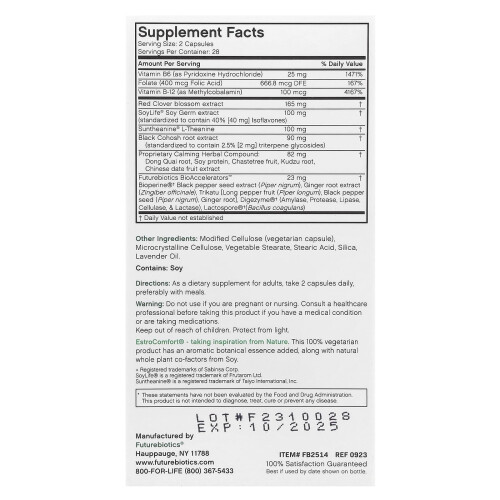 Futurebiotics, EstroComfort, Menopausal Balancing Complex, 56 Vegetarian Capsules 1