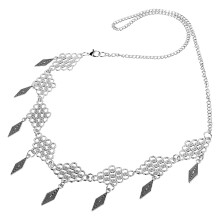 3Pcs Silver Alloy Hair Ornament Chain Female Head Jewelry for Parties
