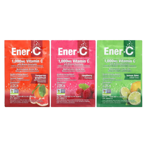 Ener-C, Βουβουλό_multi-Βιταμίνη Ποτό Μίξ, Μονοπώλιο Πακέτο, 1,000 mg, 30 Πακέτα, 9.9 oz (282.9 γρ.) 2