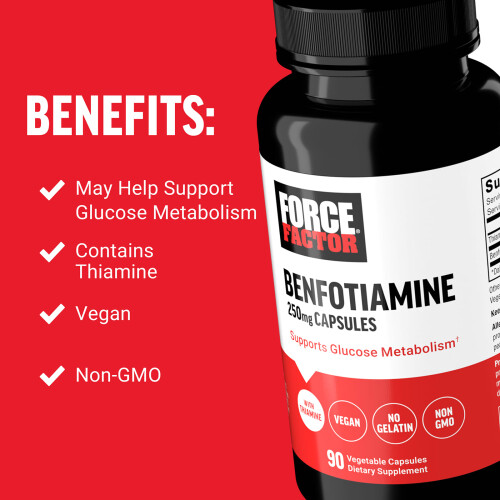 Force Factor, Benfotiamine, 250 mg, 90 Vegetable Capsules 2