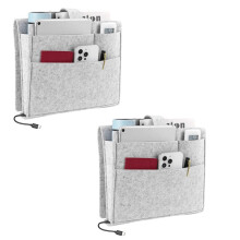 Bed Organizer Bag, Bunk Bed Shelf, Easy Storage As Books, Remotes, Magazine Holder, Bedside Organizer for Bed