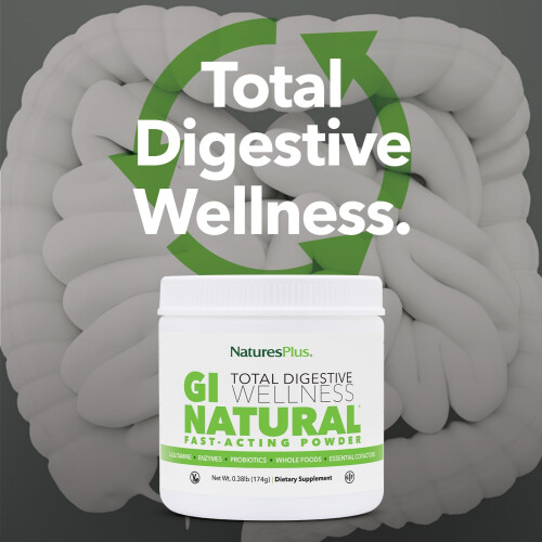 NaturesPlus, GI Natural Fast-Acting Pó, 0.38 lb (174 g) 2