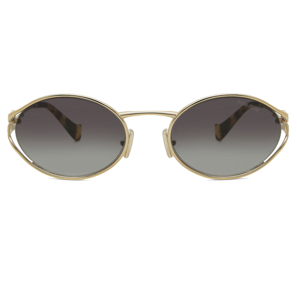 New Miu Miu Women's Mu52ys Zvn5d1 Sunglasses Gold
