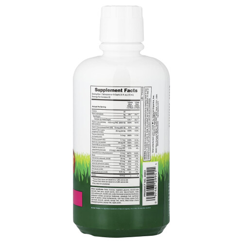NaturesPlus, Animal Parade, Λύκος Ποσότητα, Τροπική Φρούτα, 30 fl oz (887.1 ml) 1