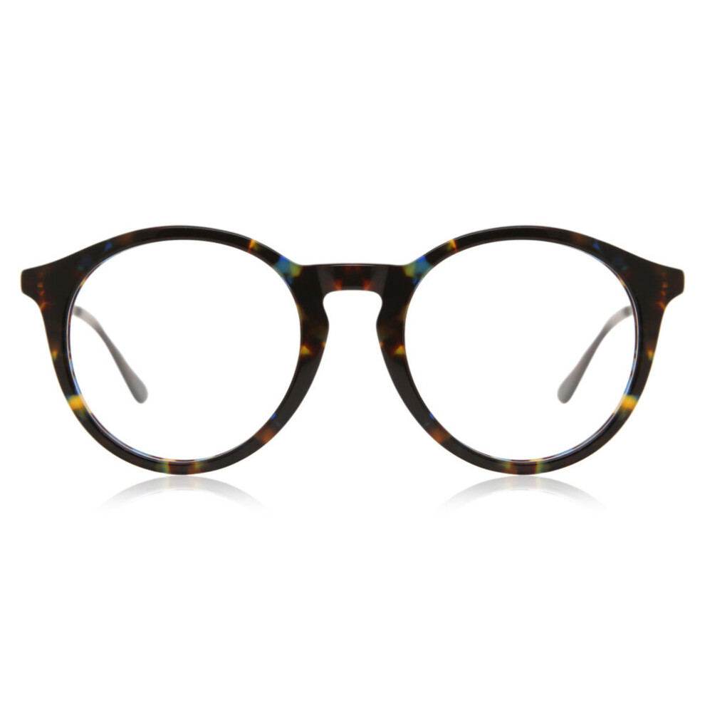 Smartbuy Collection Full Rim Round Tortoiseshell Raw Ac47h Women Eyeglasses