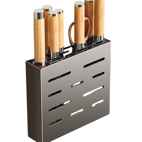Kitchen Knife Storage Box, Knife Holder, Non-Perforation, Wall-Mounted Rack, Kitchen Item,Kitchen Accessories Organizer