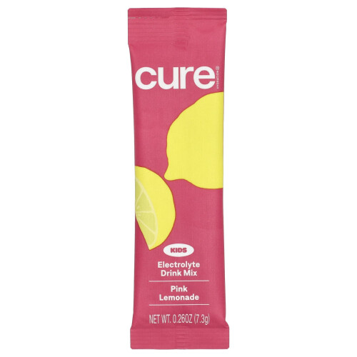 Cure Hydration, Kids, Ηλεκτρολυτικό Ποτό Μίγμα, Pink Lemonade, 6 Πακέτα, 0.26 oz (7.3 g) Κάθε 2