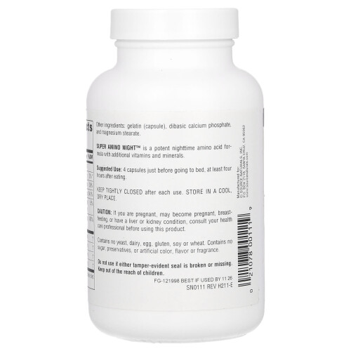 Source Naturals, Super Amino Night, 120 Capsules 2