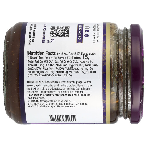 ChocZero, Grape Jam Style, 12 oz (340 g) 1
