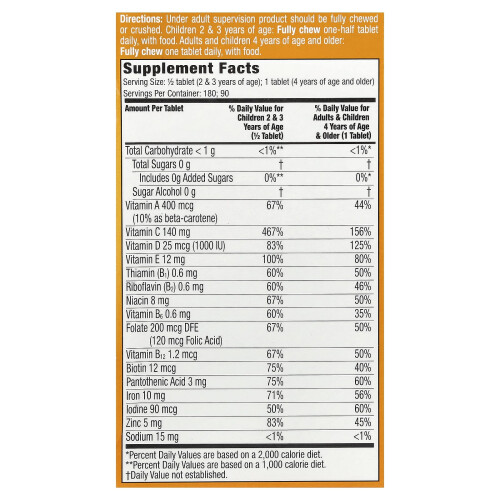 Flintstones, Children's Multivitamin, + Immunity Support, 90 Chewable Tablets 1