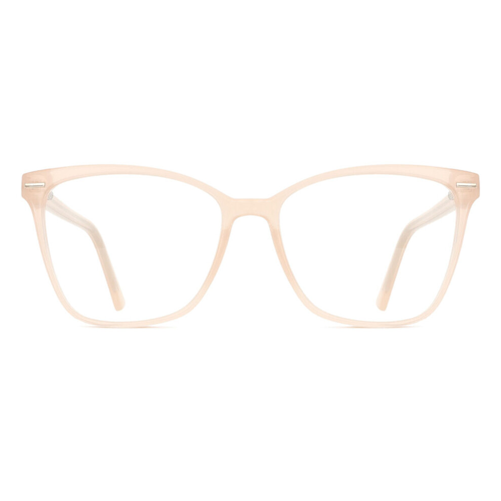 Smartbuy Collection Full Rim Cat Eye Transparent Beige Brown Winkler Cp118f Women Eyeglasses