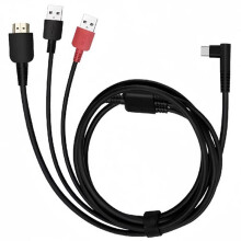 3-in-1 Cable CB05A for Huion Tablets Kamvas 12, 13/13 Gen 3, Kamvas 16 (2021) with , USB-C, USB-A